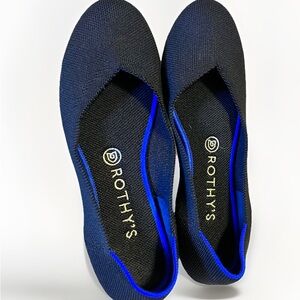 Rothy’s The Flats Round Toe Ballet Flat Shoes Women's Size 8.5  Black